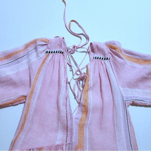 Lemlem x H&M Pink Linen Dress size XS - Picture 5 of 10